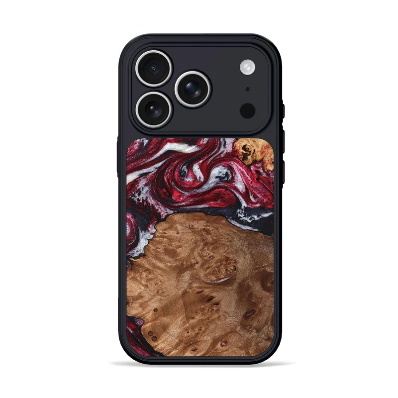 iPhone 17 Pro Wood Phone Case - Camila (Red, 829715)