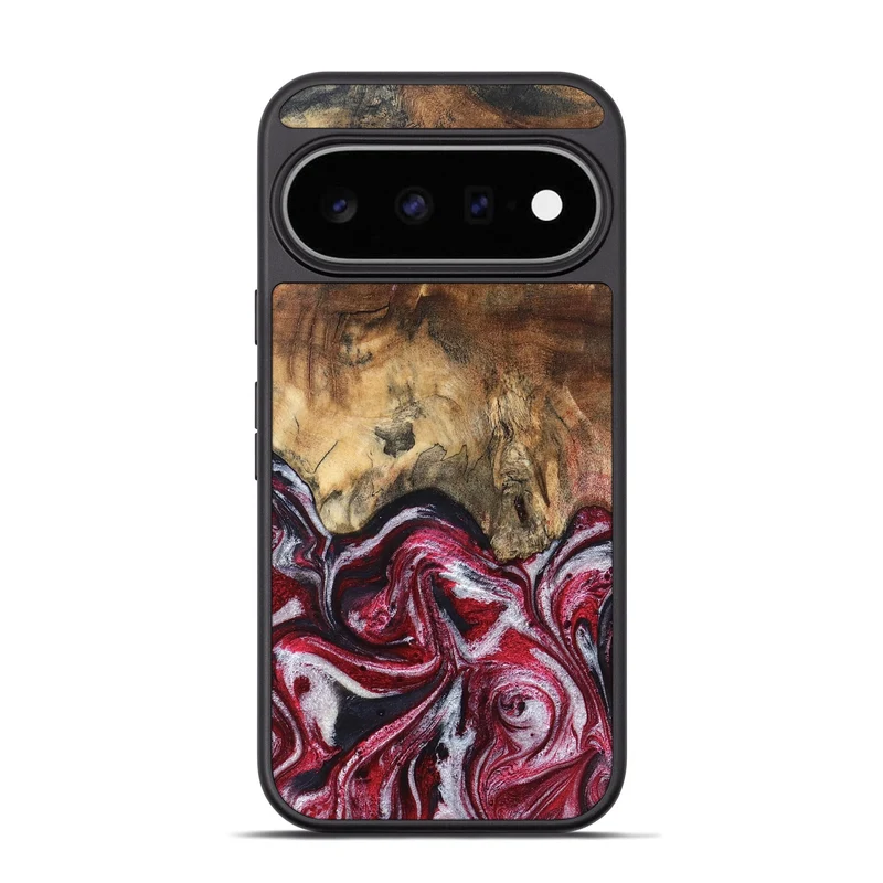 Pixel 11 Pro Wood Phone Case - Chaya (Red, 829722)