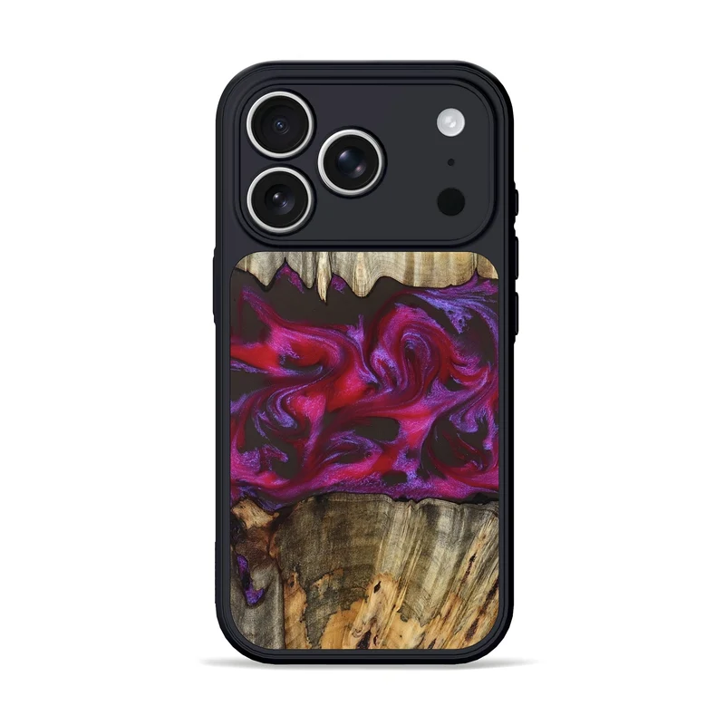 iPhone 17 Pro Wood Phone Case - Jaylen (Red, 829716)