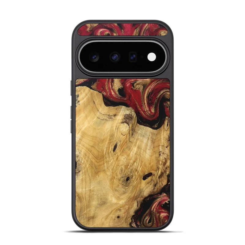 Pixel 11 Pro Wood Phone Case - Mina (Red, 829714)