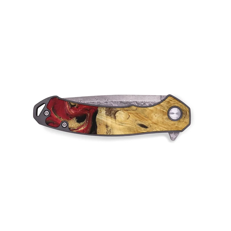 EDC Wood Pocket Knife - Mina (Red, 829714)