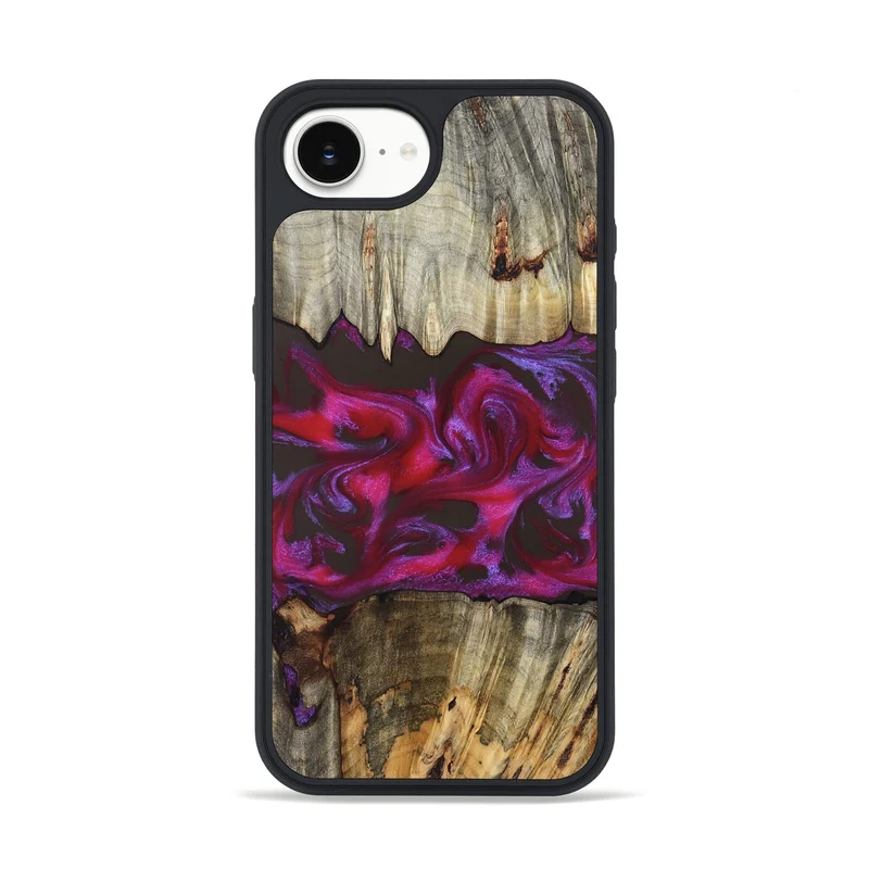 iPhone 16e Wood Phone Case - Jaylen (Red, 829716)