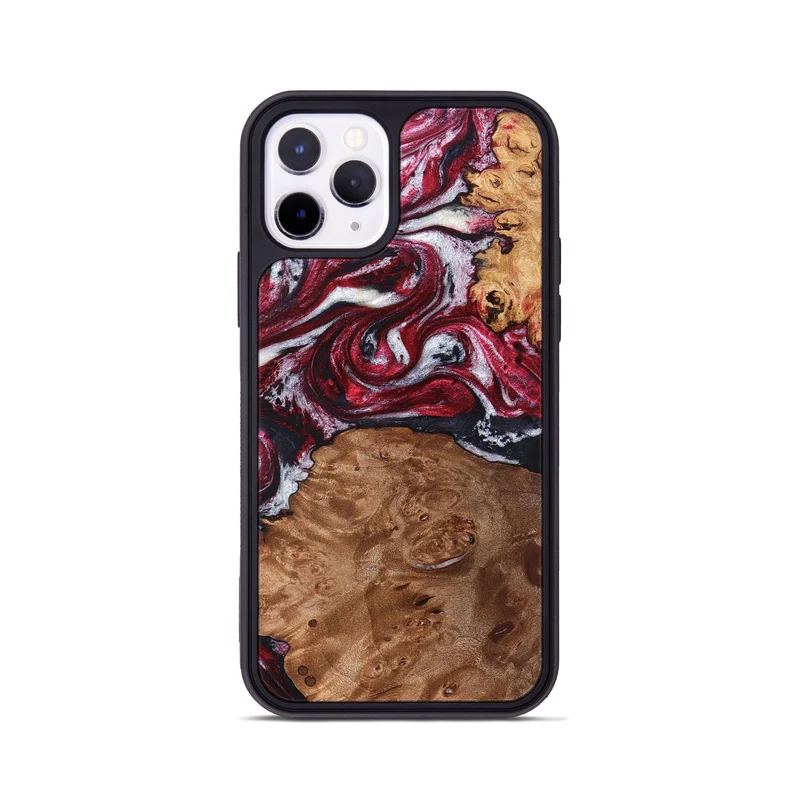 iPhone 11 Pro Wood Phone Case - Camila (Red, 829715)