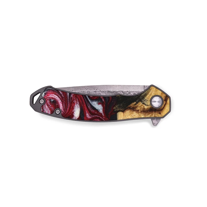 EDC Wood Pocket Knife - Cleve (Red, 829717)