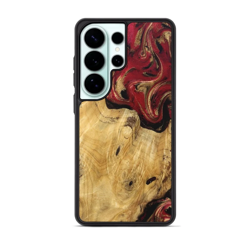 Galaxy S26 Ultra Wood Phone Case - Mina (Red, 829714)