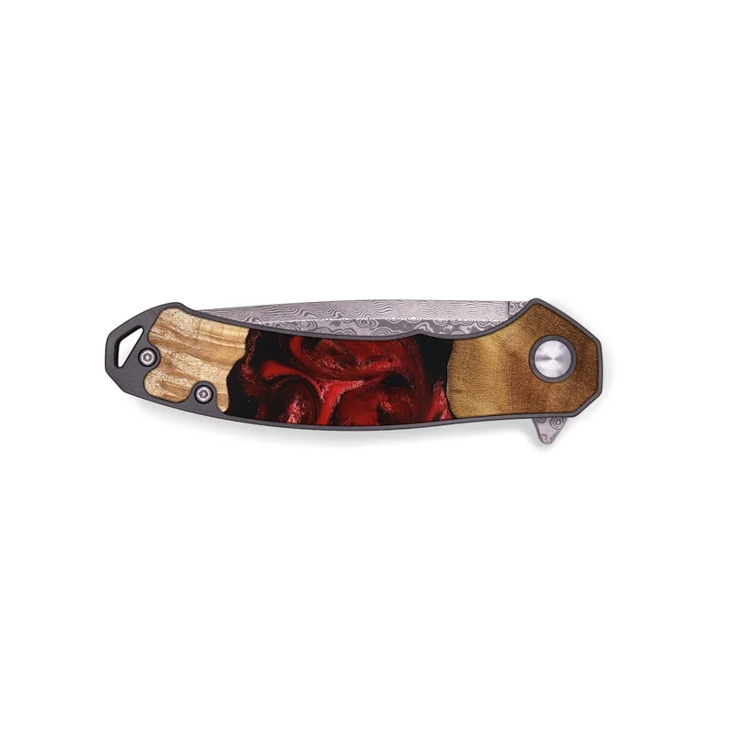 EDC Wood Pocket Knife - Marlon (Red, 829713)