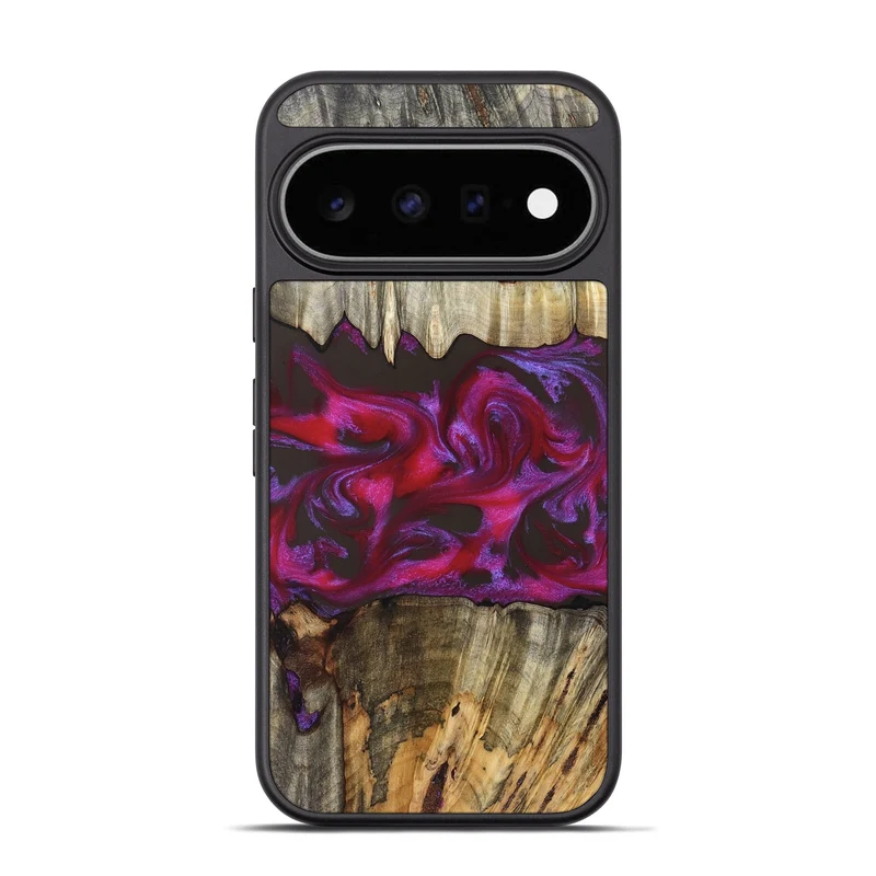 Pixel 11 Pro Wood Phone Case - Jaylen (Red, 829716)