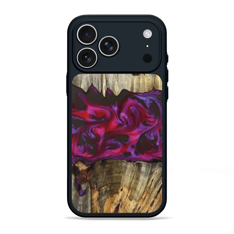 iPhone 17 Pro Max Wood Phone Case - Jaylen (Red, 829716)