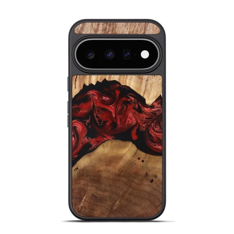 Pixel 11 Pro Wood Phone Case - Marlon (Red, 829713)
