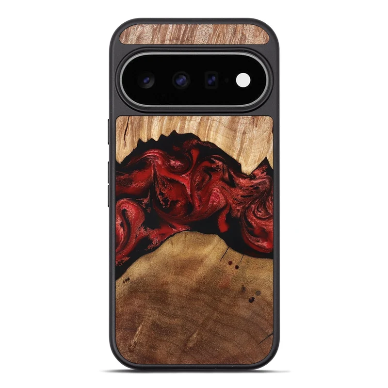 Pixel 11 Pro XL Wood Phone Case - Marlon (Red, 829713)