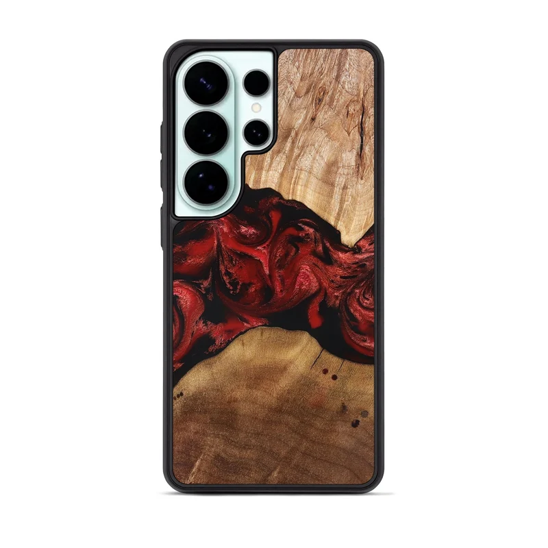 Galaxy S26 Ultra Wood Phone Case - Marlon (Red, 829713)