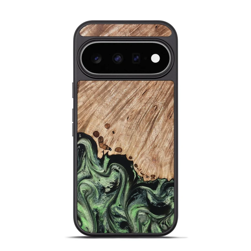 Pixel 11 Pro Wood Phone Case - Sammy (Green, 829697)