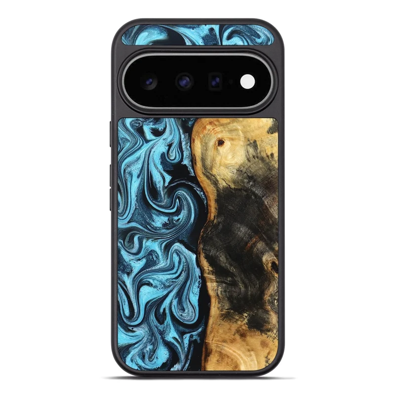 Pixel 11 Pro XL Wood Phone Case - Queenie (Blue, 829662)