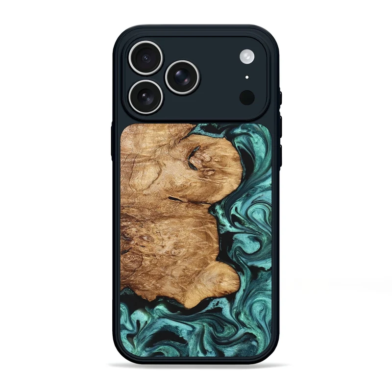 iPhone 17 Pro Max Wood Phone Case - Kaeli (Green, 829696)