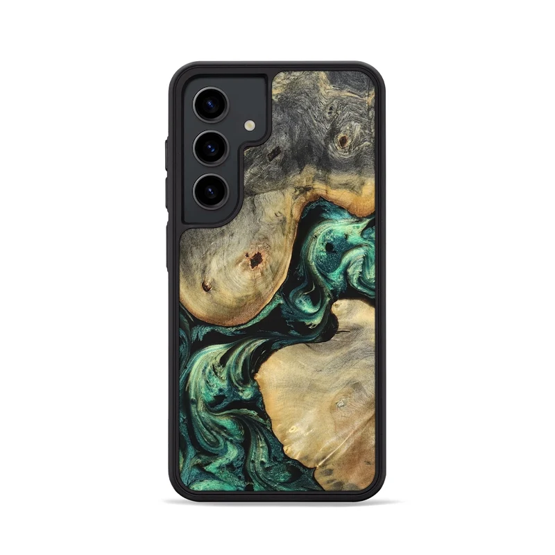 Galaxy S24 Wood Phone Case - Ariah (Green, 829700)