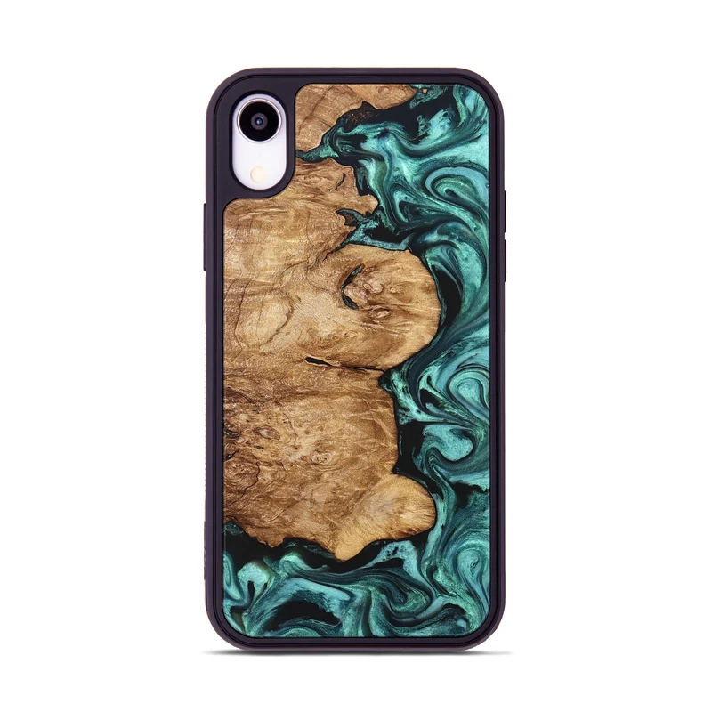 iPhone Xr Wood Phone Case - Kaeli (Green, 829696)