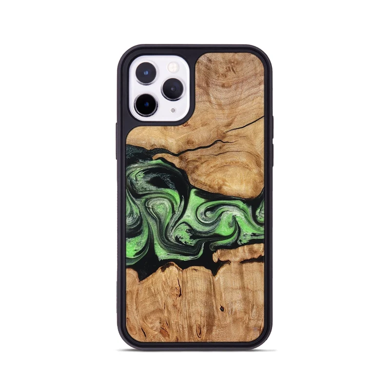 iPhone 11 Pro Wood Phone Case - Kyree (Green, 829701)