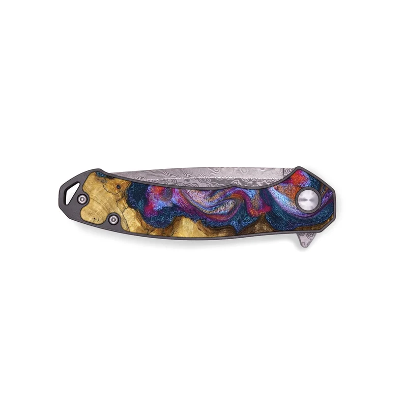 EDC Wood Pocket Knife - Carroll (Blue, 829670)