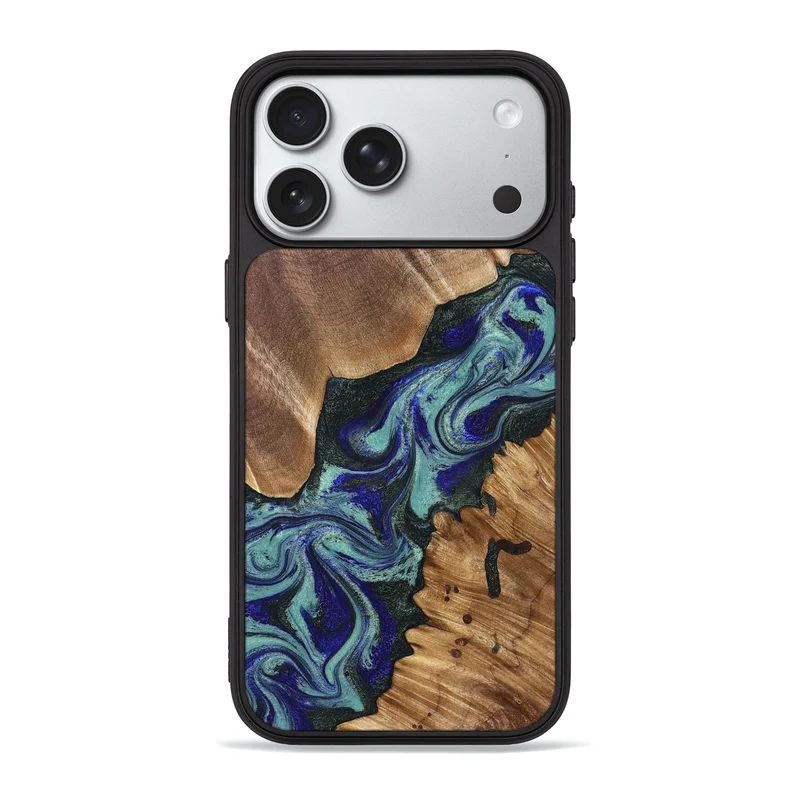 iPhone 18 Pro Max Wood Phone Case - Dorene (Green, 829694)