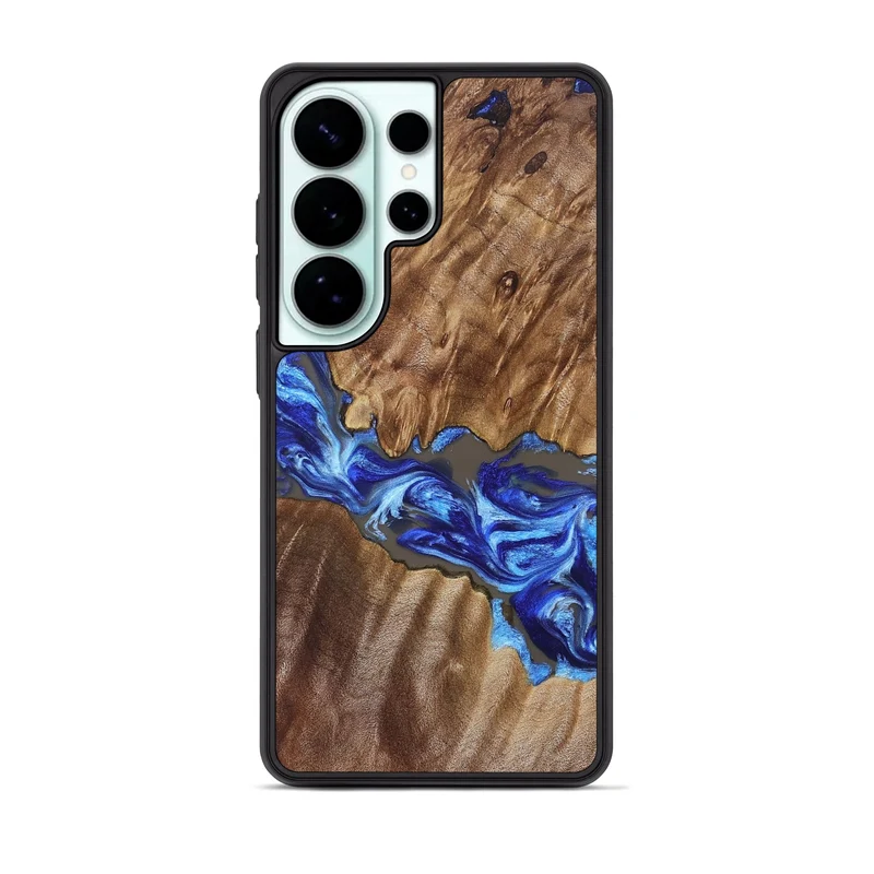 Galaxy S26 Ultra Wood Phone Case - Tamiko (Blue, 829667)