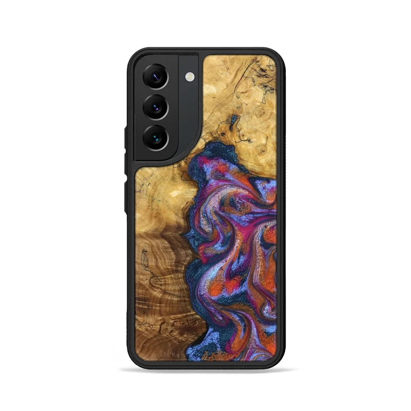 Galaxy S22 Wood Phone Case - Carroll (Blue, 829670)