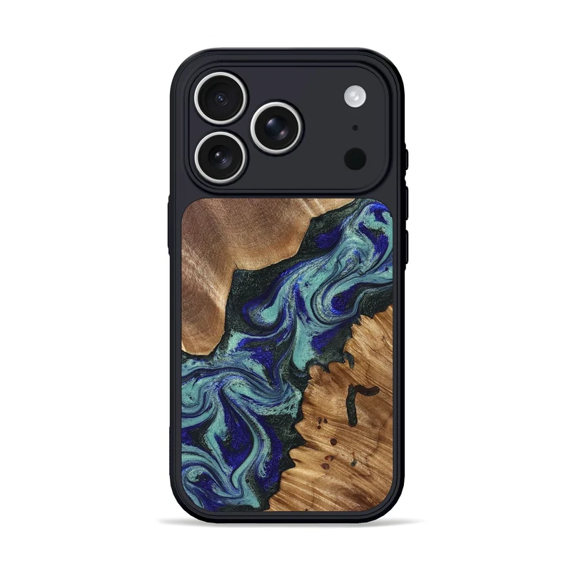 iPhone 17 Pro Wood Phone Case - Dorene (Green, 829694)