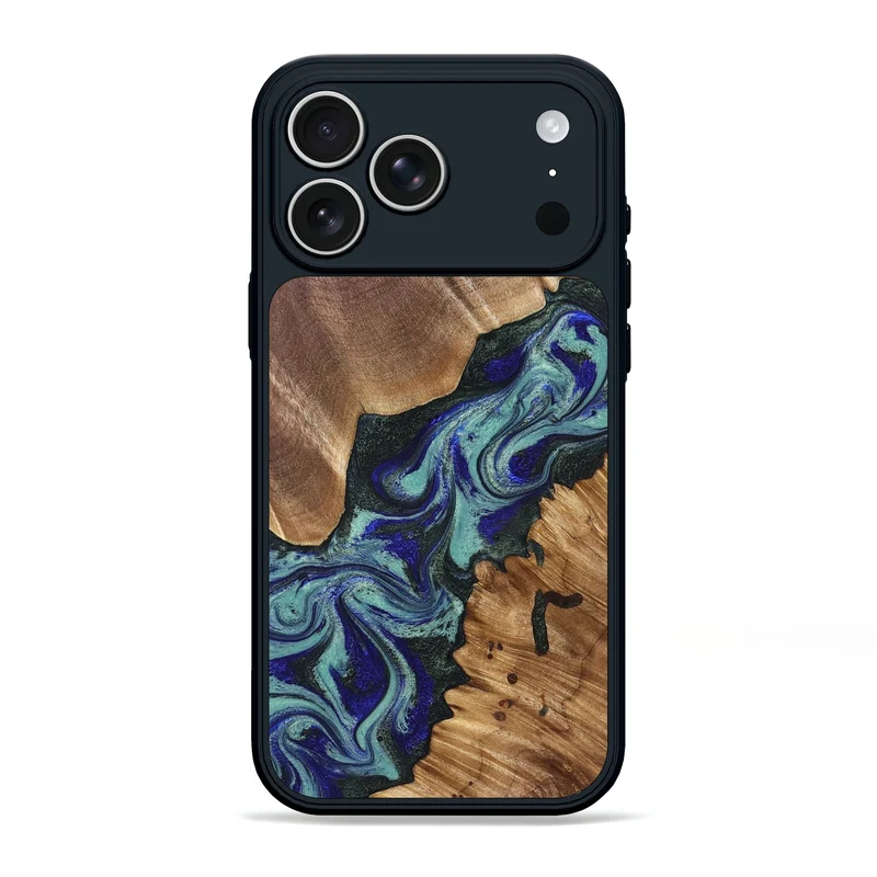 iPhone 17 Pro Max Wood Phone Case - Dorene (Green, 829694)