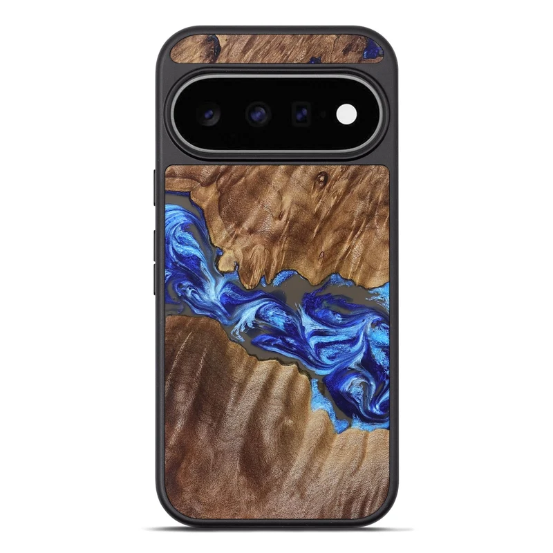 Pixel 11 Pro XL Wood Phone Case - Tamiko (Blue, 829667)