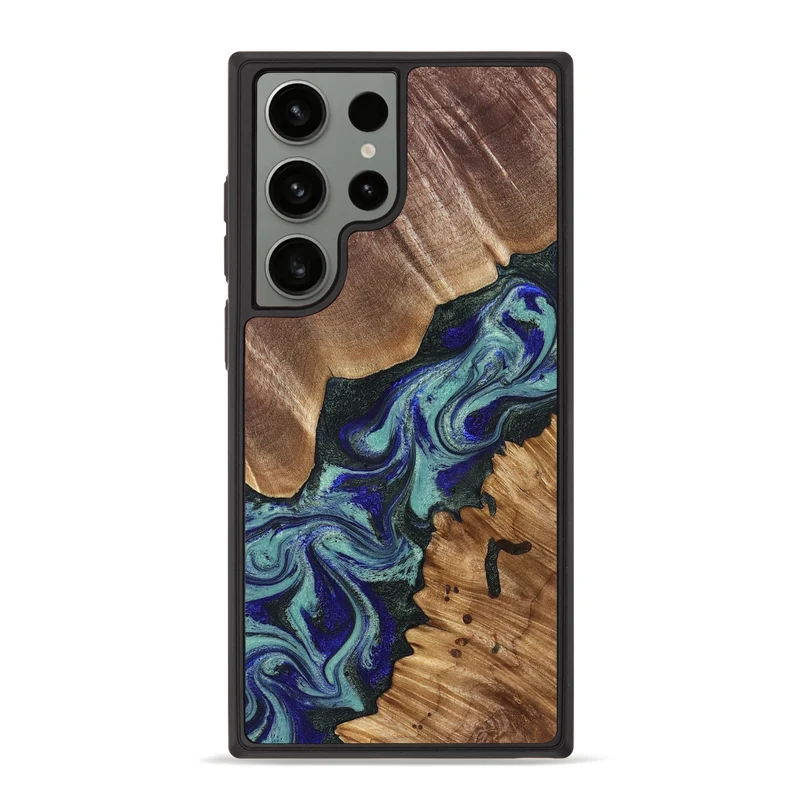 Galaxy S23 Ultra Wood Phone Case - Dorene (Green, 829694)