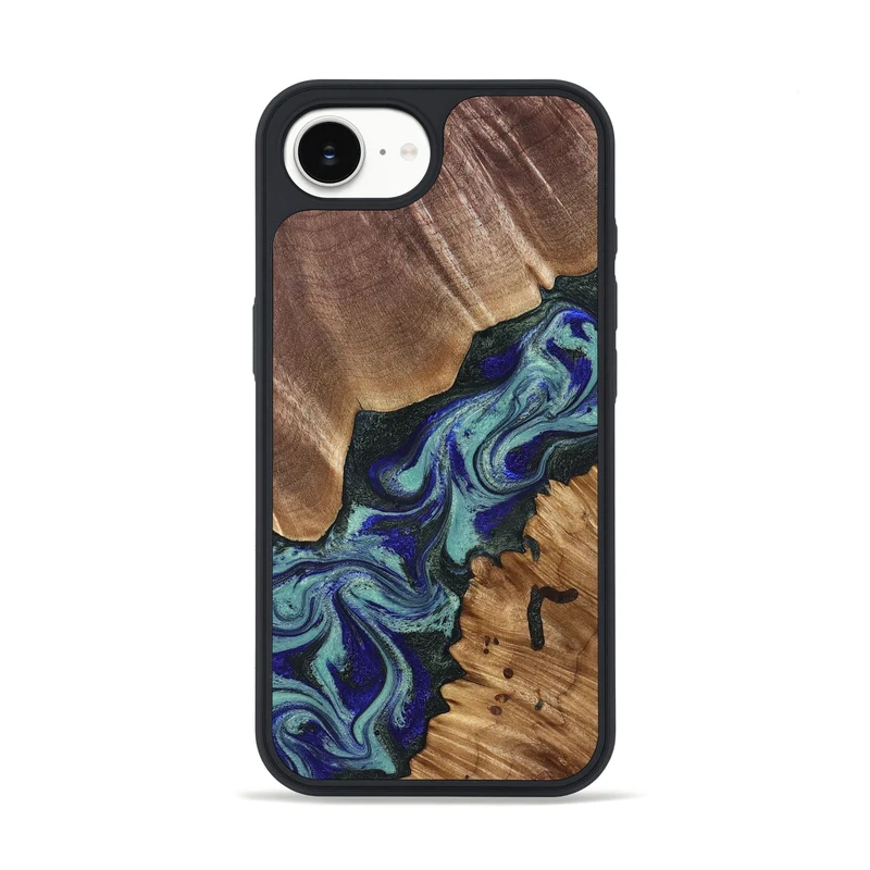 iPhone 16e Wood Phone Case - Dorene (Green, 829694)