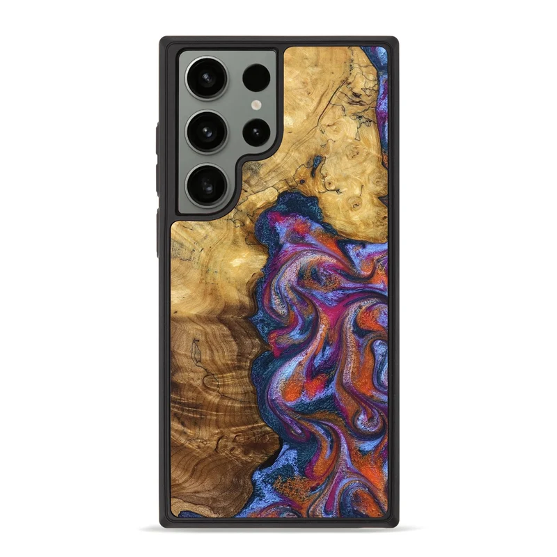 Galaxy S23 Ultra Wood Phone Case - Carroll (Blue, 829670)