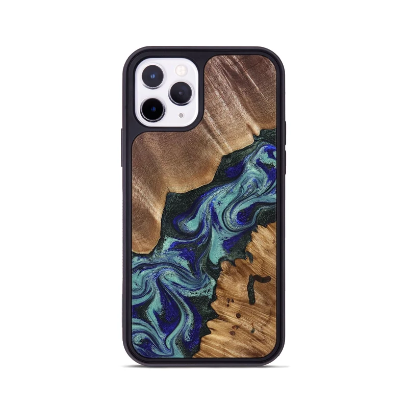 iPhone 11 Pro Wood Phone Case - Dorene (Green, 829694)