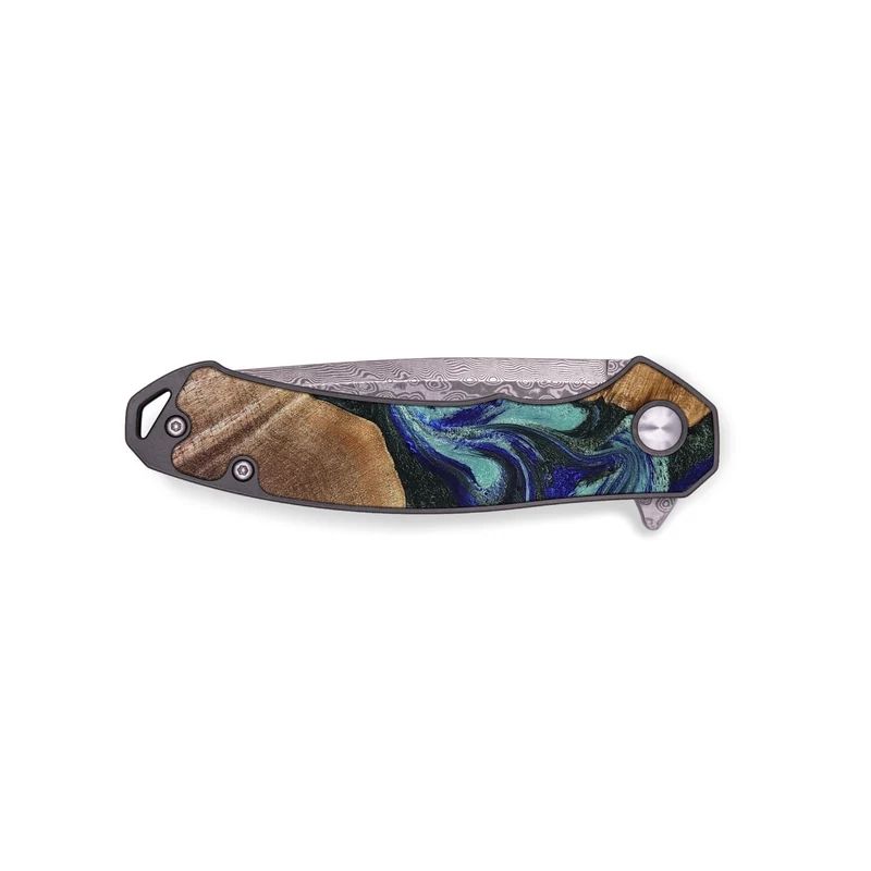 EDC Wood Pocket Knife - Dorene (Green, 829694)