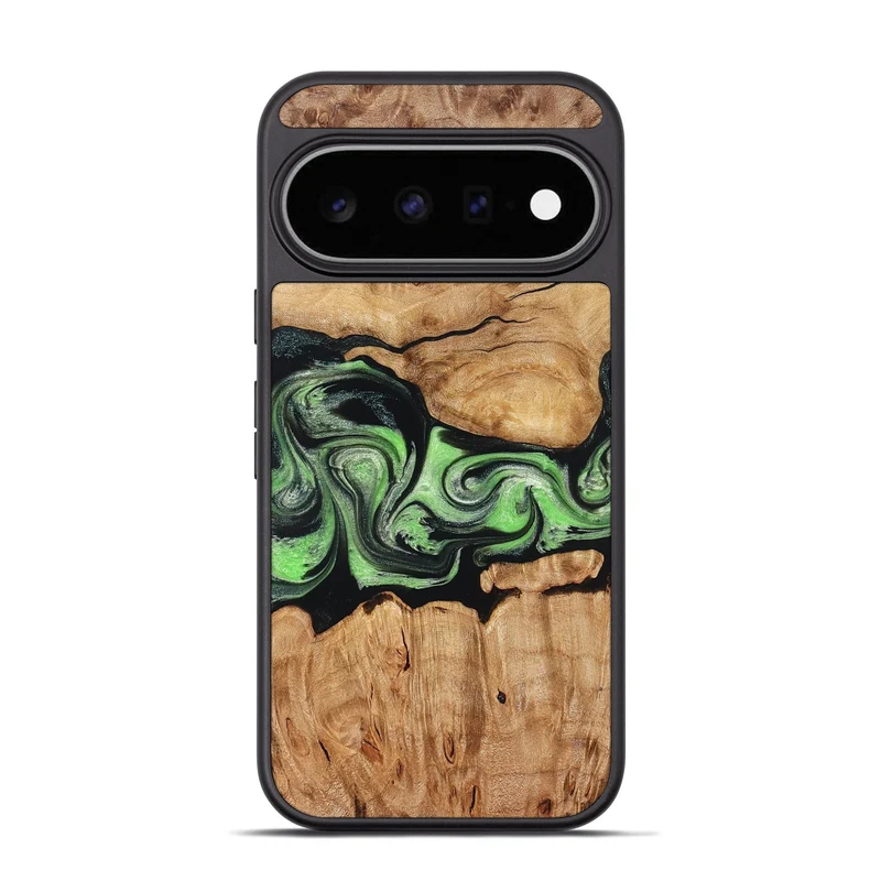 Pixel 11 Pro Wood Phone Case - Kyree (Green, 829701)