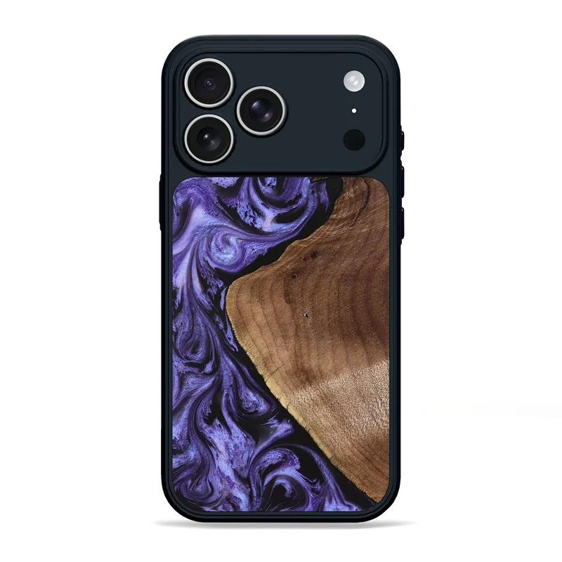 iPhone 17 Pro Max Wood Phone Case - Scot (Purple, 829729)