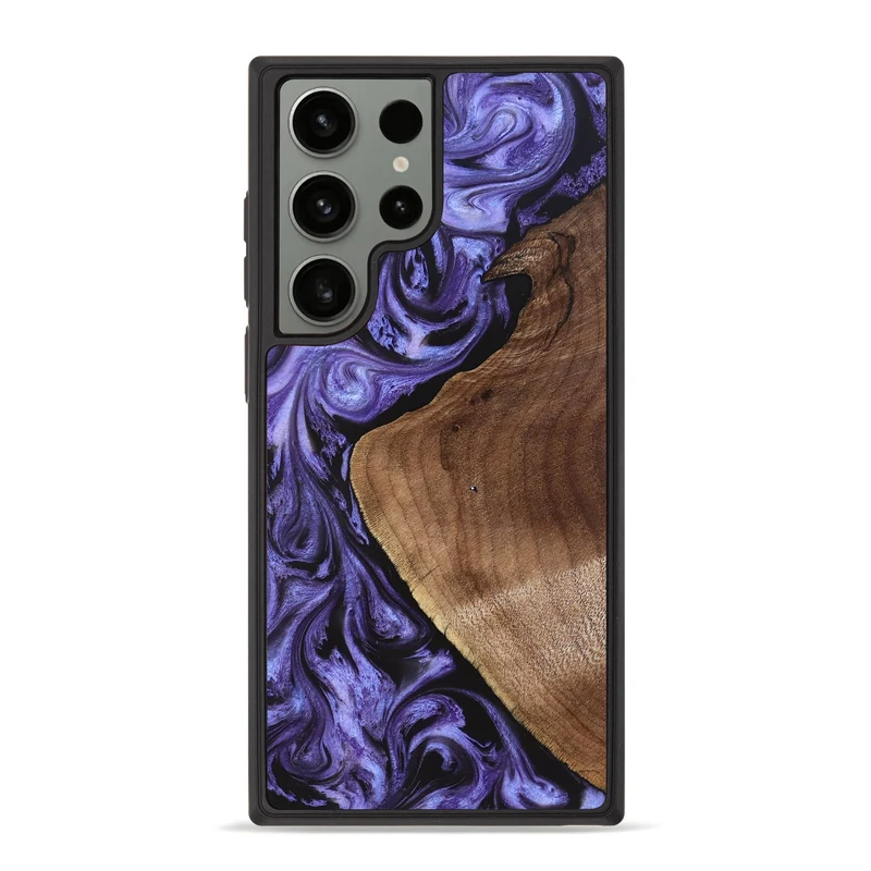 Galaxy S23 Ultra Wood Phone Case - Scot (Purple, 829729)
