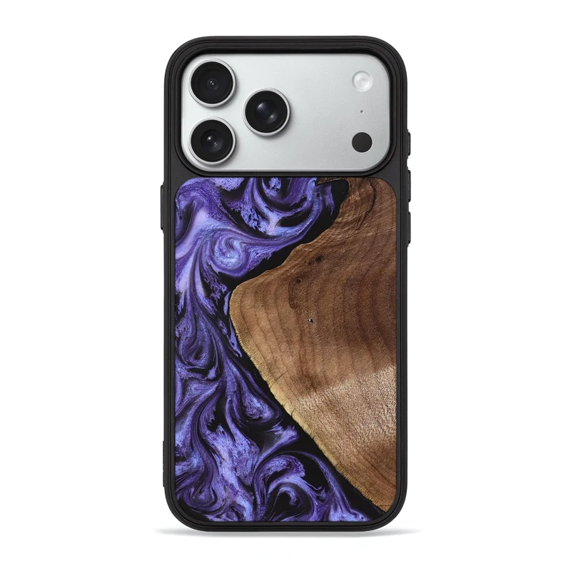 iPhone 18 Pro Max Wood Phone Case - Scot (Purple, 829729)