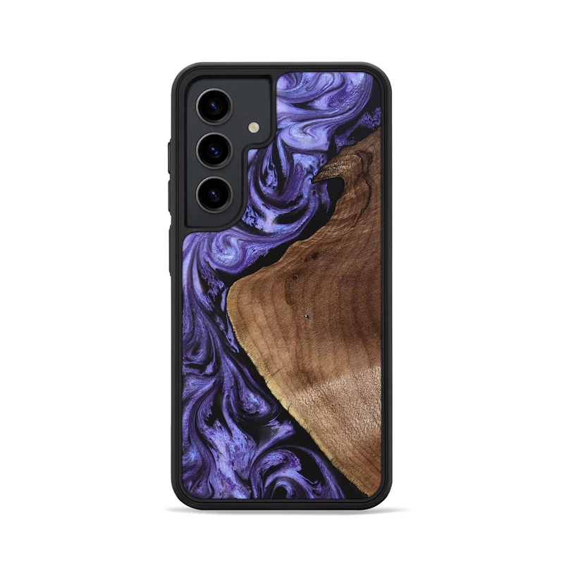 Galaxy S24 Wood Phone Case - Scot (Purple, 829729)
