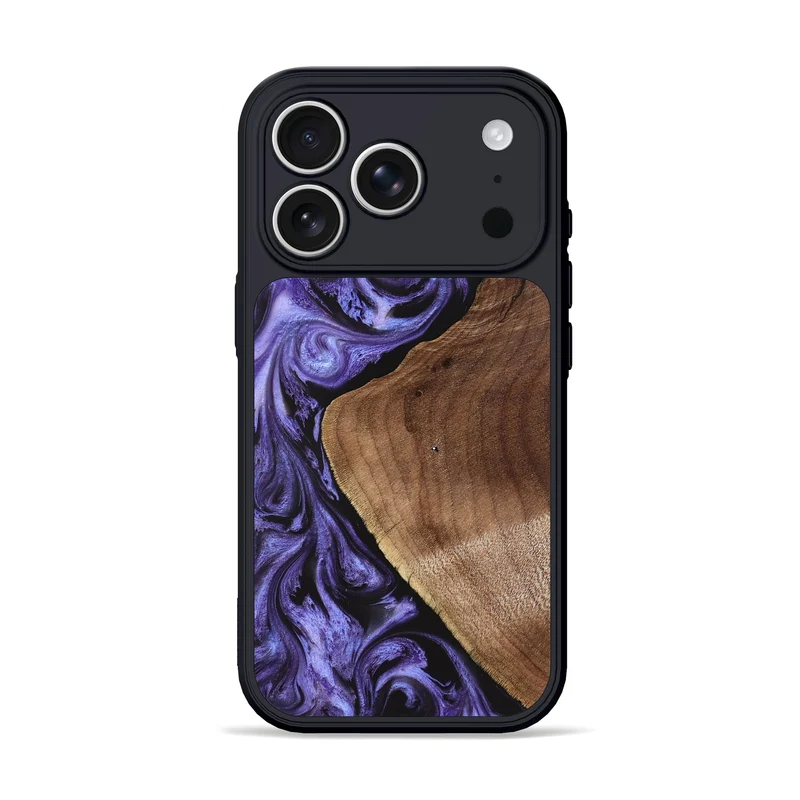 iPhone 17 Pro Wood Phone Case - Scot (Purple, 829729)