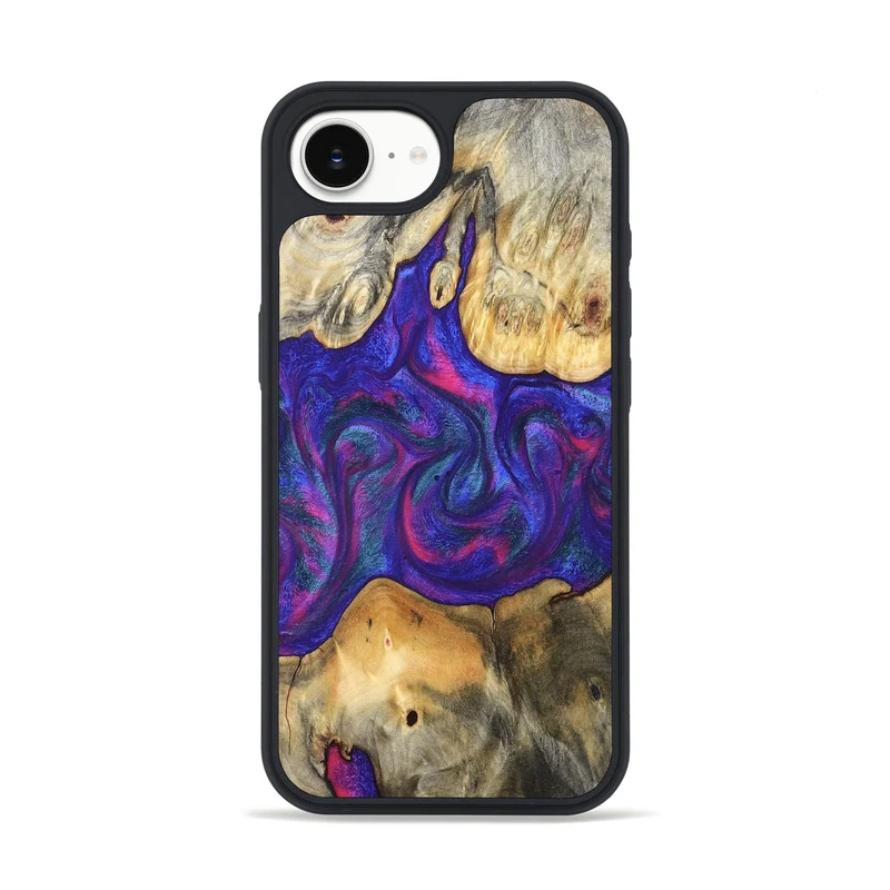 iPhone 16e Wood Phone Case - Donie (Purple, 829728)