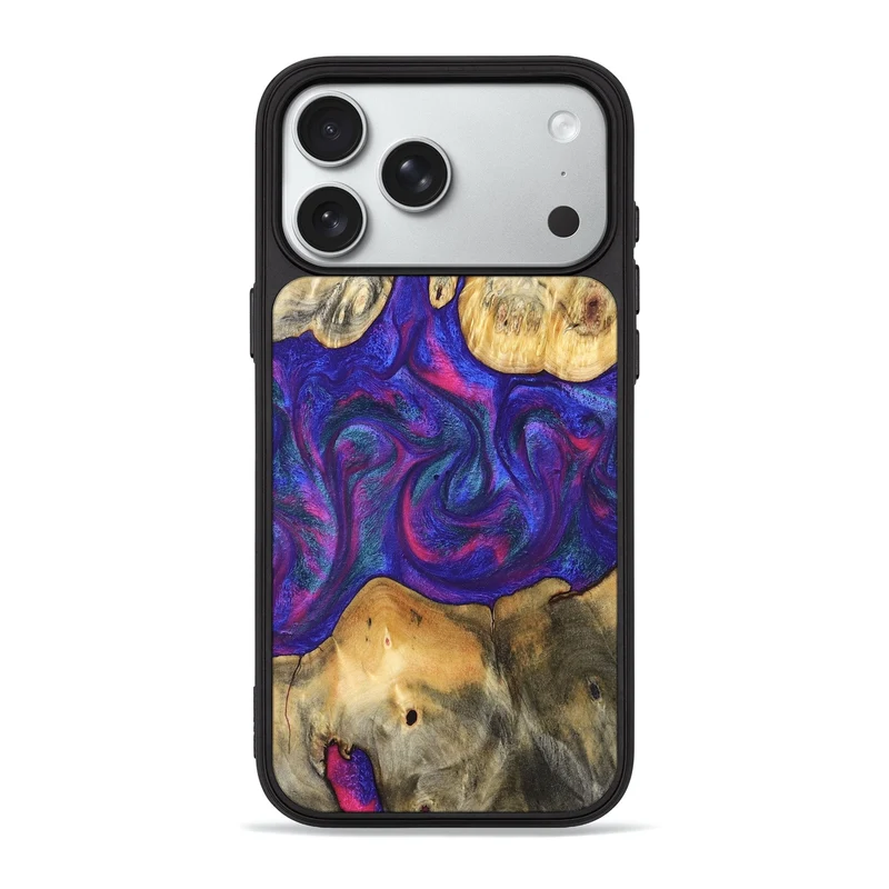 iPhone 18 Pro Max Wood Phone Case - Donie (Purple, 829728)