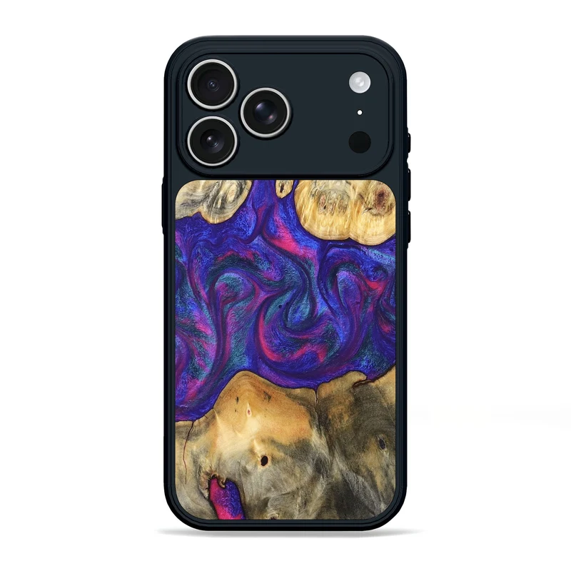 iPhone 17 Pro Max Wood Phone Case - Donie (Purple, 829728)