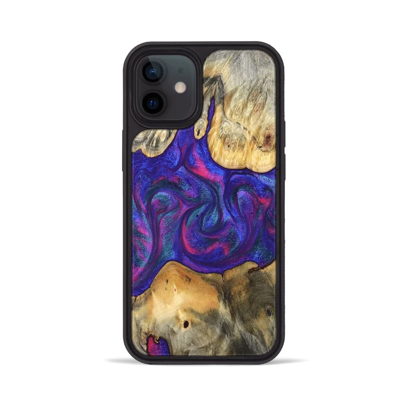 iPhone 12 Wood Phone Case - Donie (Purple, 829728)