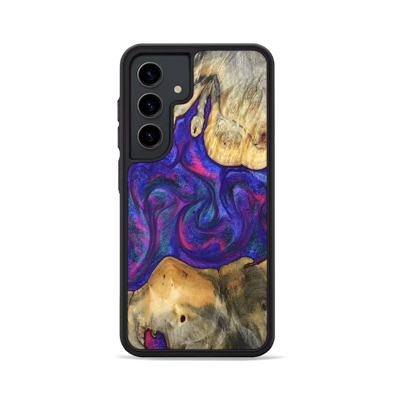 Galaxy S24 Wood Phone Case - Donie (Purple, 829728)