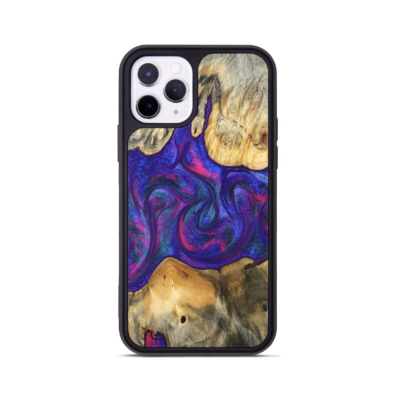 iPhone 11 Pro Wood Phone Case - Donie (Purple, 829728)