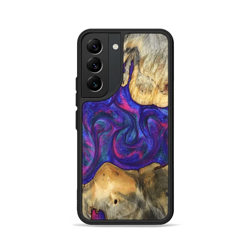 Galaxy S22 Wood Phone Case - Donie (Purple, 829728)