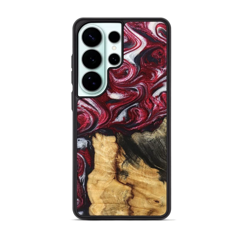 Galaxy S26 Ultra Wood Phone Case - Cleve (Red, 829717)