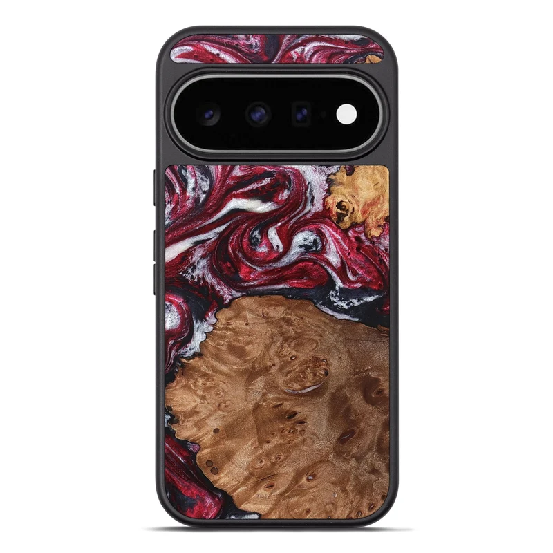 Pixel 11 Pro XL Wood Phone Case - Camila (Red, 829715)