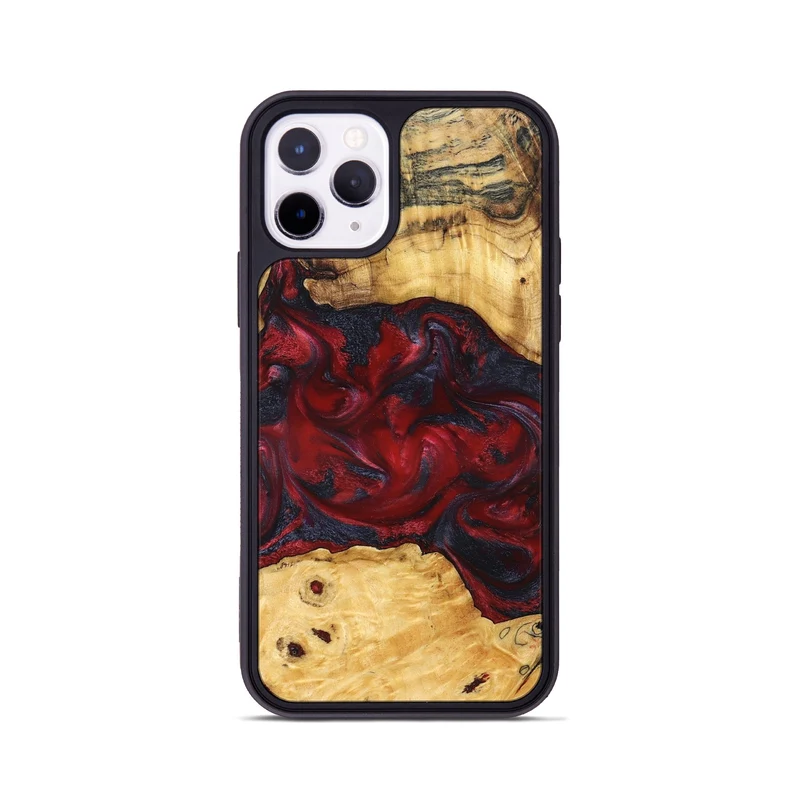 iPhone 11 Pro Wood Phone Case - Geneva (Red, 829431)