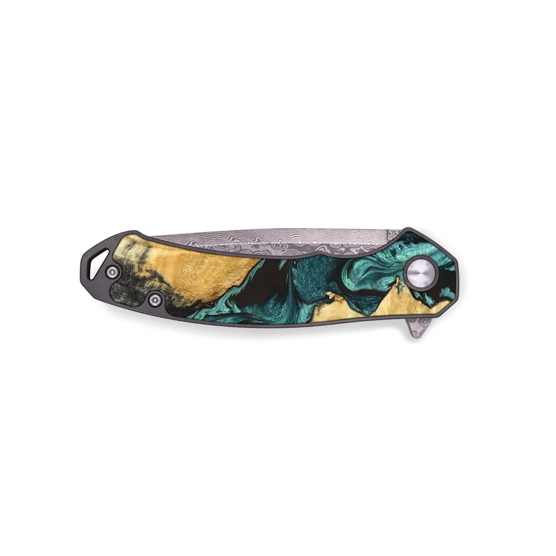 EDC Wood Pocket Knife - Sol (Green, 829426)